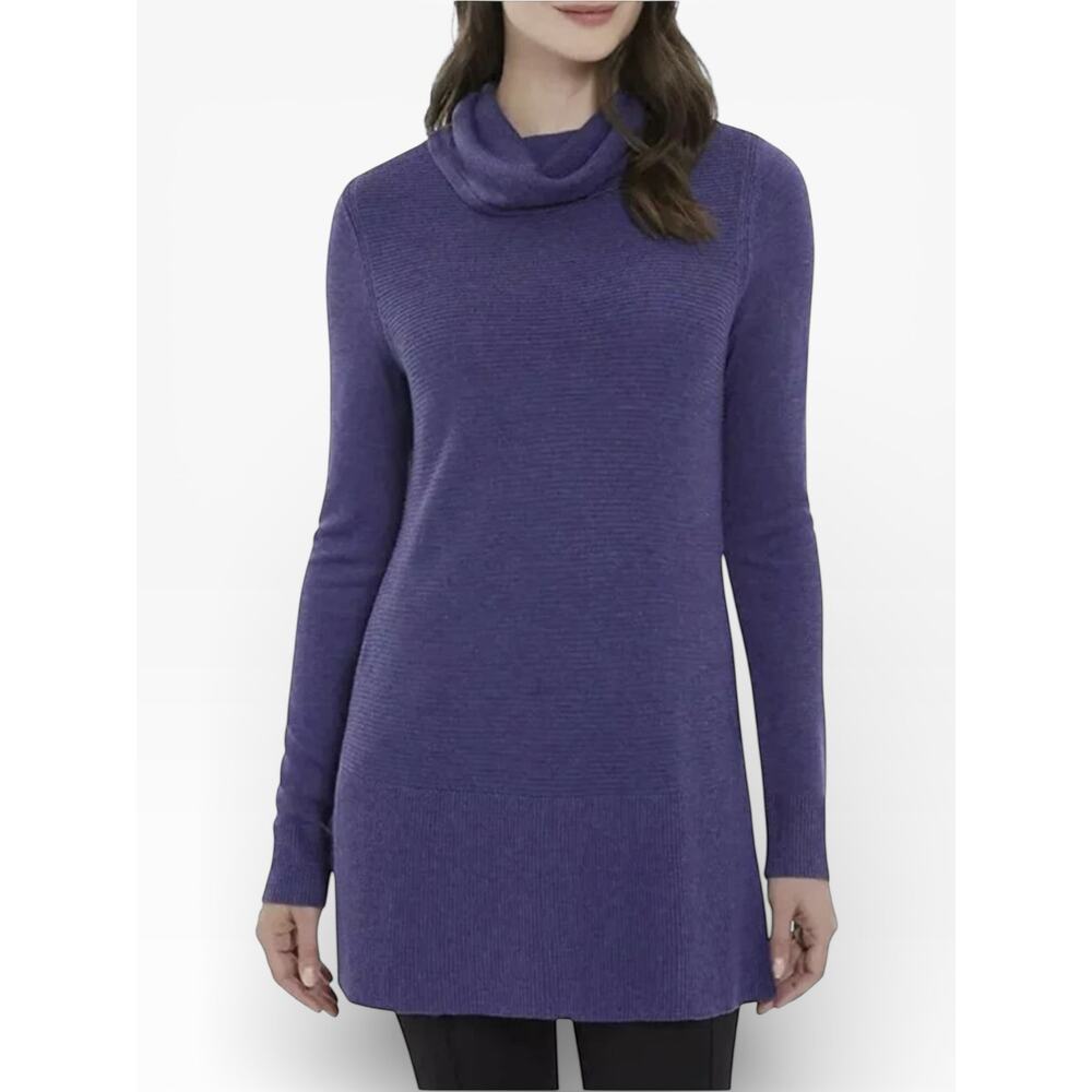 Adrienne Vittadini Cowl Neck Tunic Sweater Womens S 1161181 NWT - Picture 4 of 6